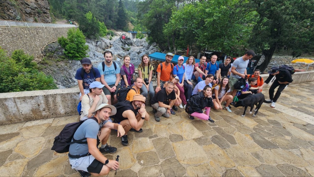 Group photo - Yaylakuzdere - Gedelme - Мост